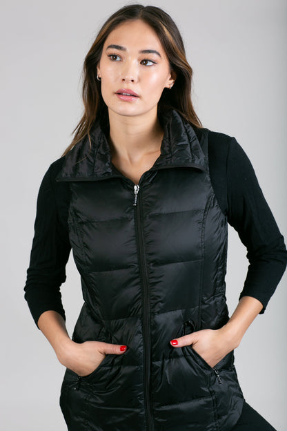 Jacklyn's Fashions Women's Metallic Puffer Vest