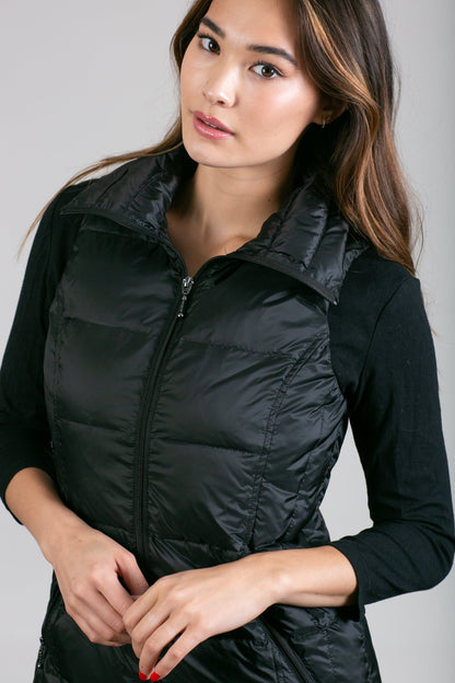 Jacklyn's Fashions Women's Metallic Puffer Vest