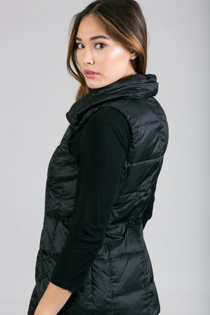 Jacklyn's Fashions Women's Metallic Puffer Vest