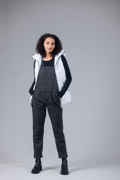 Jacklyn's Fashions Women's Metallic Puffer Vest