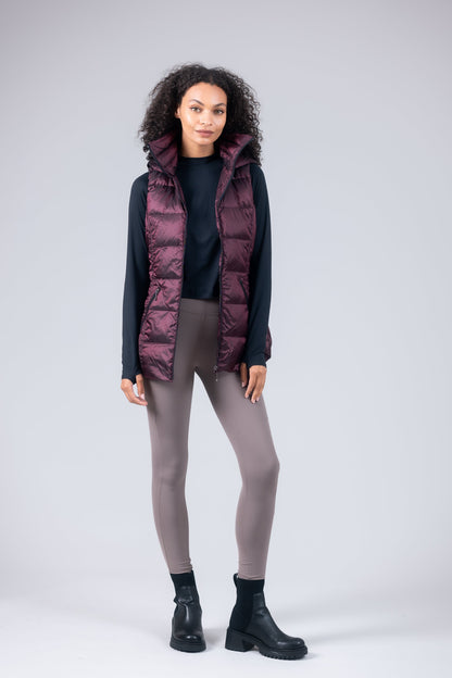 Jacklyn's Fashions Women's Metallic Puffer Vest