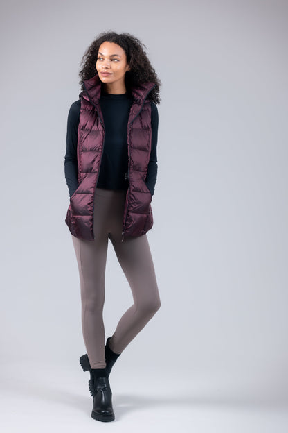Jacklyn's Fashions Women's Metallic Puffer Vest