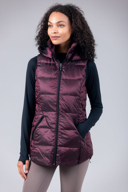 Jacklyn's Fashions Women's Metallic Puffer Vest