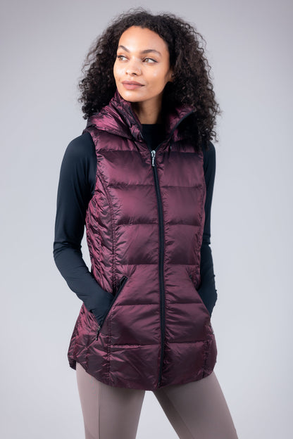 Jacklyn's Fashions Women's Metallic Puffer Vest